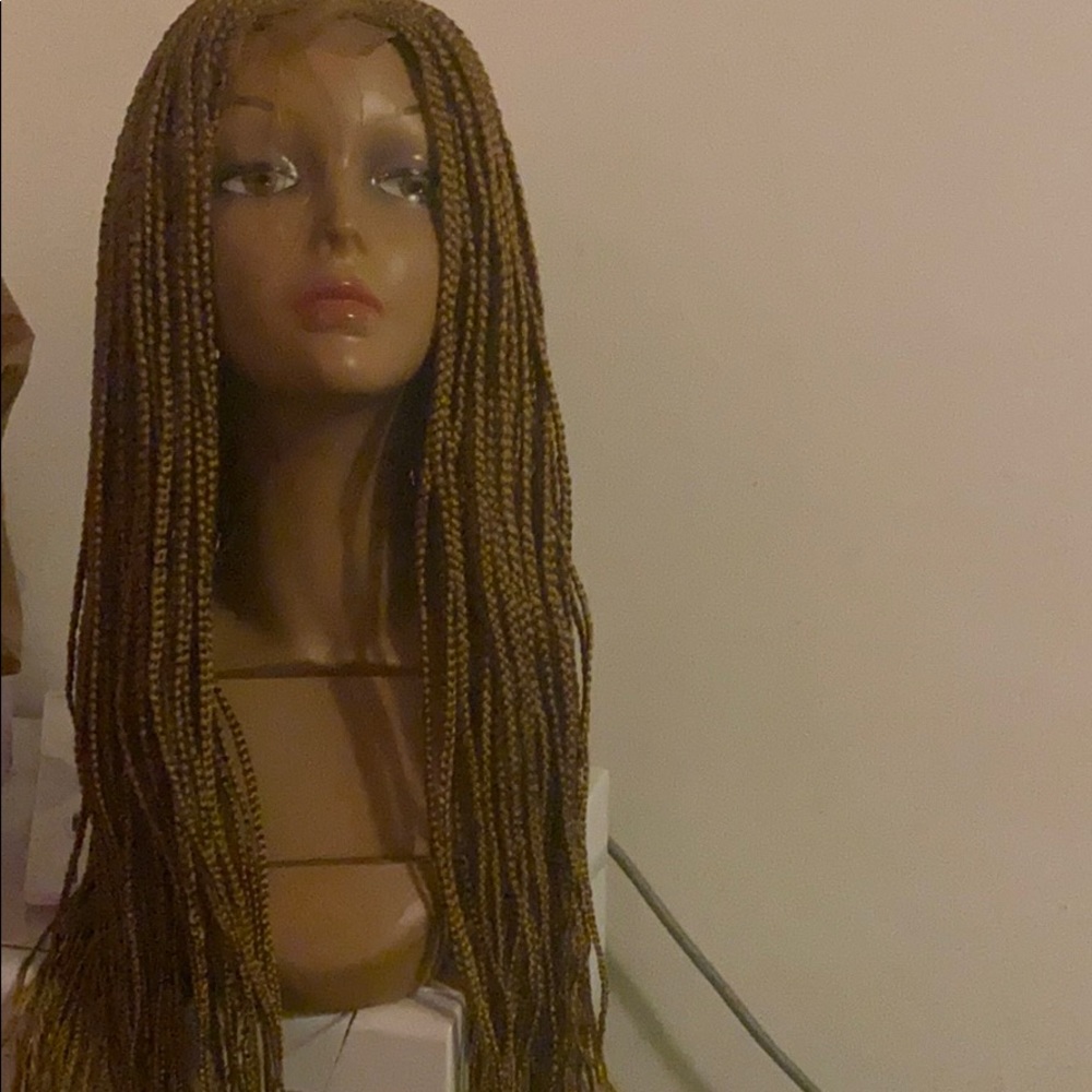 Lace front braided wig